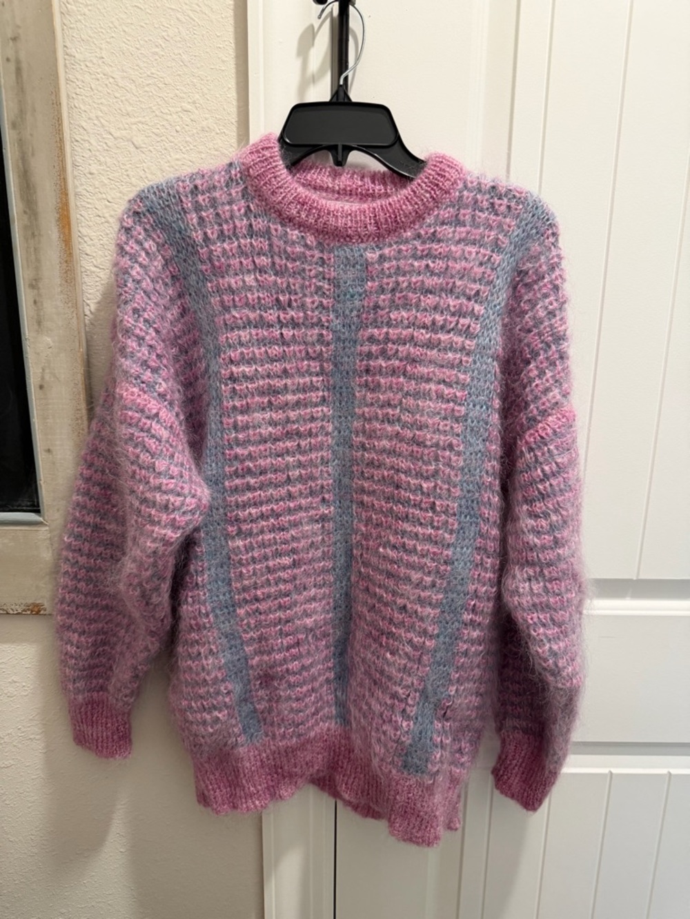 Blarney Woolen Mills Lavender/Pink & Gray/Blue Sweater Size XL